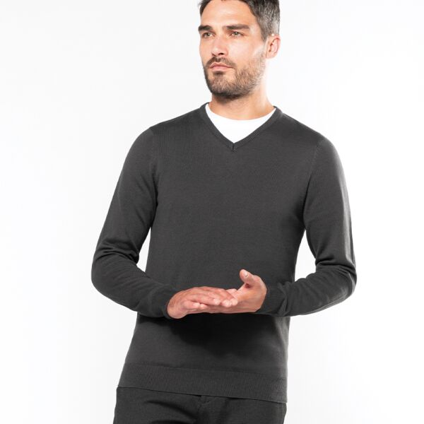 Kariban Cotton Acrylic V Neck Sweater Thumbnail