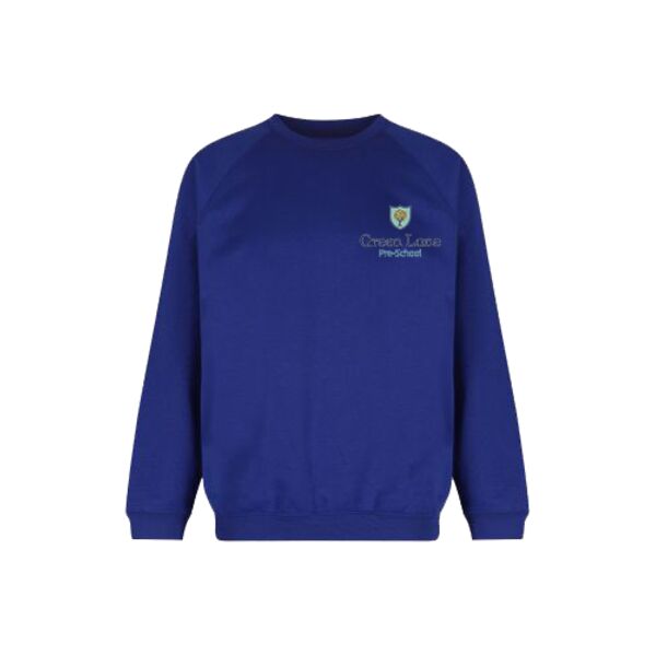 Green Lane Pre School Crew Neck Sweatshirt - Cobalt Thumbnail