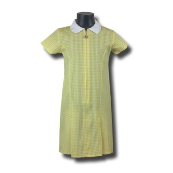 Gingham Summer Dress - Yellow Thumbnail