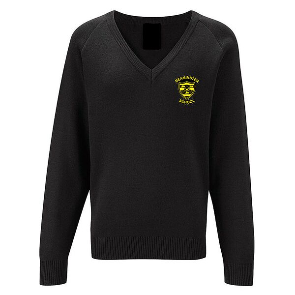 Beaminster School V-Neck Jumper - Senior  Thumbnail