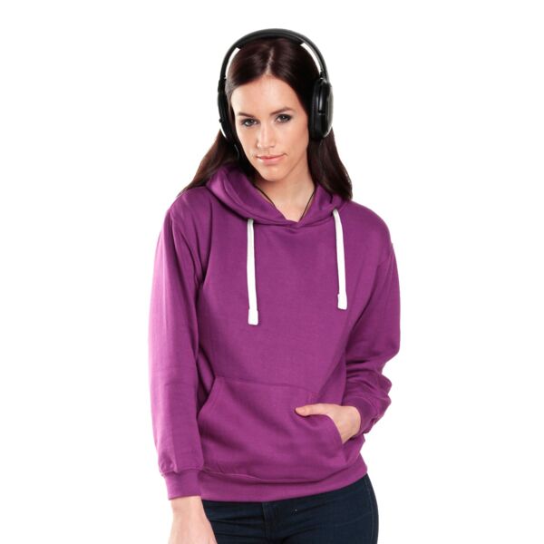 Classic Hoodie With Chuncky Flat Ecru Cords Thumbnail