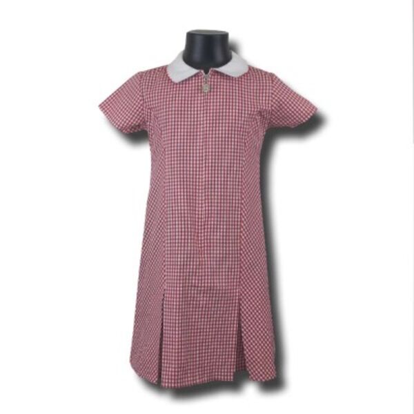 Gingham Summer Dress - Red Thumbnail