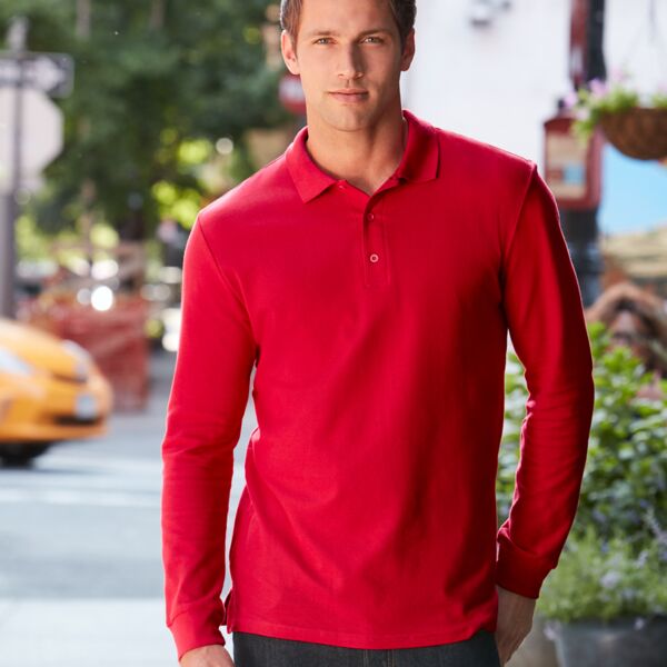 Gildan L/S Double Piq. Cotton Polo Thumbnail