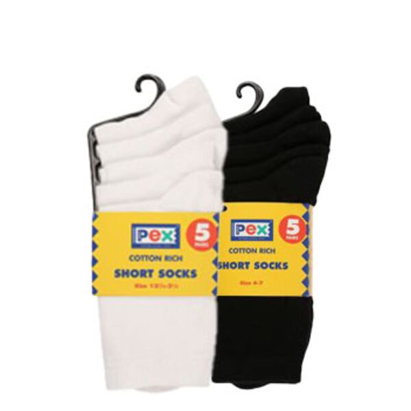 short SOCKS WHT-BLK Thumbnail